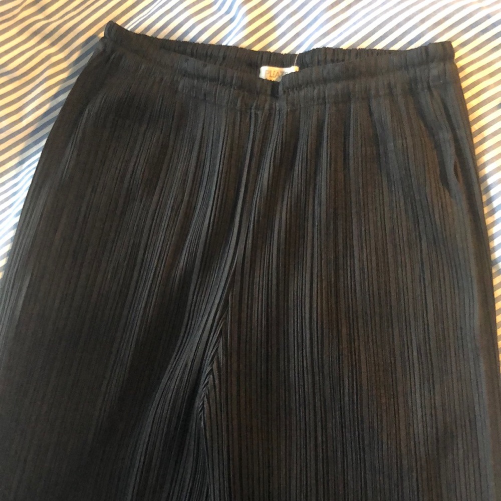 Issey Miyake Black Pleated Pants